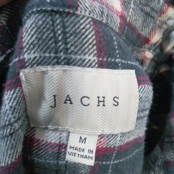 Jachs Black Red Plaid Heavy Flannel Shacket  Size M - Picture 7 of 7